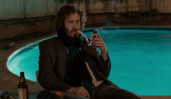 Erlich smoking beside the pool after publishing the article on himself